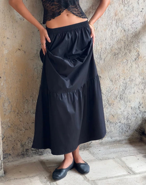 image of Remax Maxi Skirt in Black