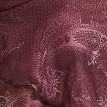Cojira Top in Mesh Tonal Paisley Plum