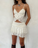 Image of Cojira Lace Butterfly Top in Ivory