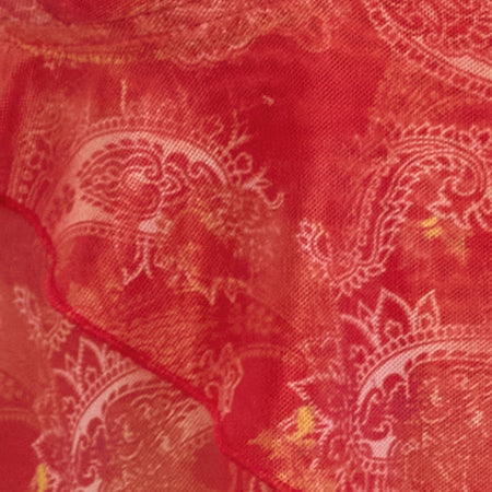 Cojira Mesh Butterfly Top in Tonal Paisley Red