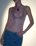 Image of Cosima Tank Top in Rose Gold Chain