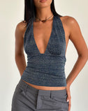 Image of Cosimo Halter Top in Midnight Shimmer