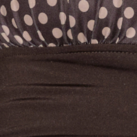 Cosimo Halterneck Top in Polka Bitter Chocolate