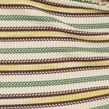 Cosimo Halterneck Top in Stripe Yellow and Green