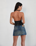Image of Cosio Halterneck Top in Mix Sequin Black