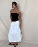 Image of Iyana Midi Skirt in Off White