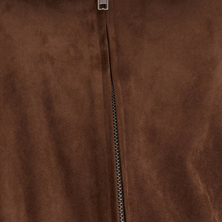 Cavita Jacket in Faux Suede Brown