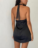 Image of Coda Slip Dress in Satin Black