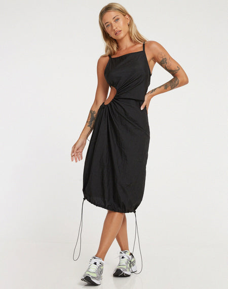 Lennox Midi Dress in Black