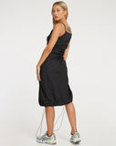 image of Daichi Midi Dress in Parachute Black