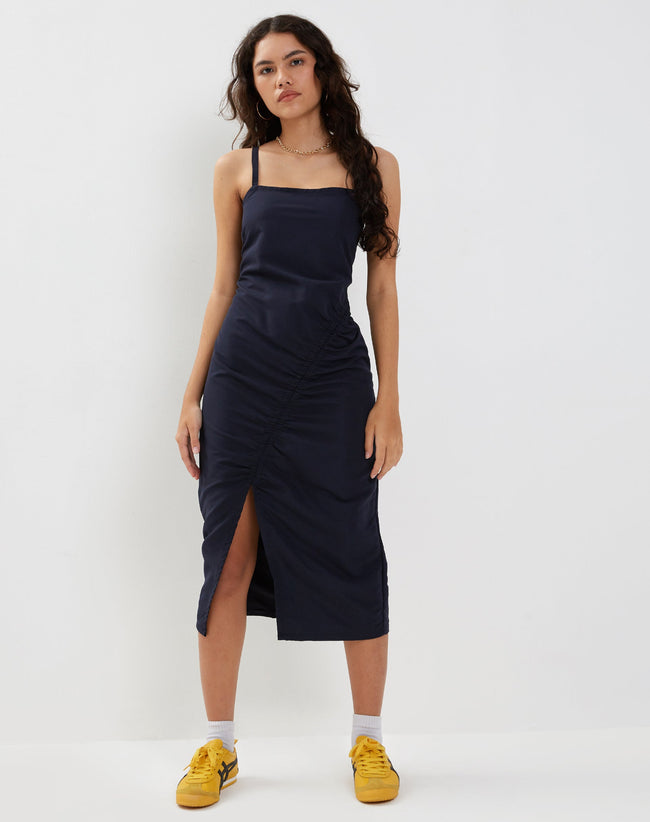 image of Daisha Midi Dress in Navy