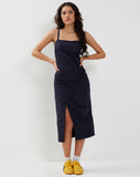 image of Daisha Midi Dress in Navy