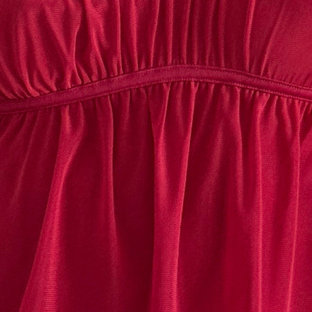 Damaris Cami Top in Red Cherry with Red Binding