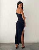 Image of Dania One Shoulder Top in Slinky Black