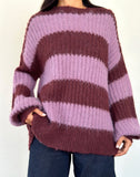 Image of Daren Jumper in Purple Stripe