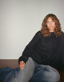 Image of Daren Knitted Oversized Jumper in Black