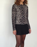 Image of Darlene Knit Cardigan in Soft Knit Leopard Brown