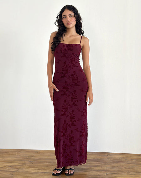 Vatika Maxi Dress in Abstract Leo Spot