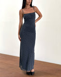 Image of Darsih Maxi Dress in Heart Flock Navy and Yellow