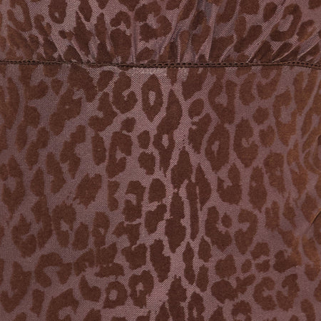 Darsih Maxi Dress in Rar Leopard Flock Chocolate