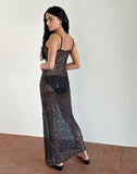 Image of Darish Maxi Dress in Sequin Mesh Black