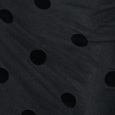 Dasa Long Sleeve Mini Dress in Big Polka Flock Black