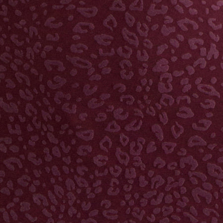Dasa Long Sleeve Mini Dress in Flock Mini Leopard Plum