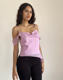 Image of Davila Chiffon Top in Pink Shimmer