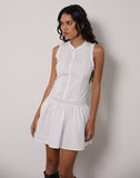 Image of Dayara Mini Dress in Poplin White