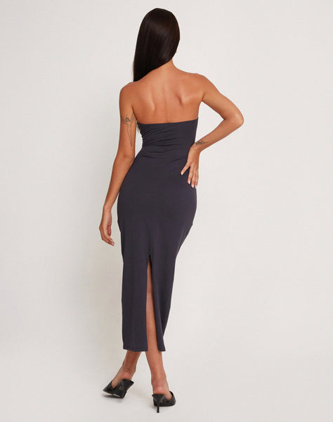 Image of Dayuna Bandeau Midi Dress in Ocean Storm