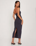 Image of Dayuna Bandeau Midi Dress in Ocean Storm