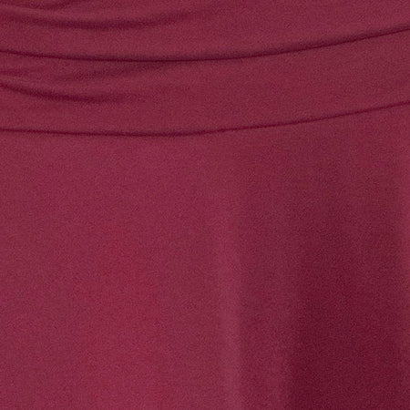 Delita Mini Skirt in Cupro Burgundy