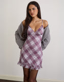 Image of Delos Ruffle Mini Dress in Country Check