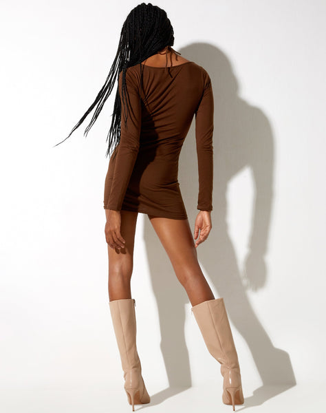 Image of Delray Bodycon Dress in Cocoa