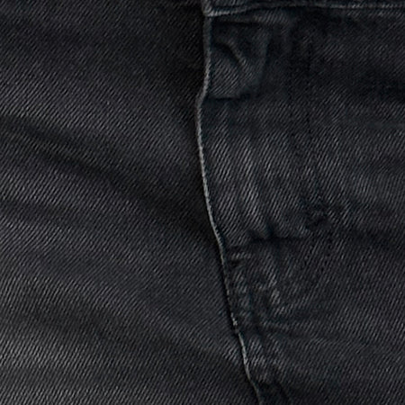 Raw Hem Denim Mini Skirt in Vintage Black