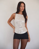 Image of Desiran Top in Sequin Cream