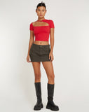 image of Desiree Top in Racing Red