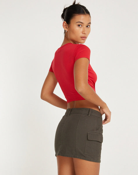 image of Desiree Top in Racing Red