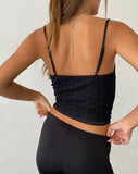 Image of Deska Cami Top in Lace Black