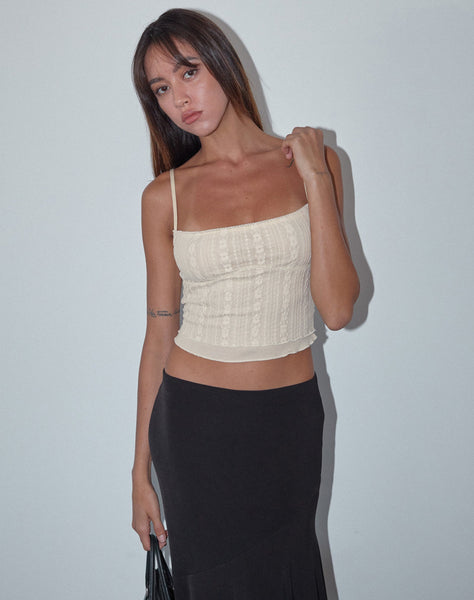 Image of Deska Cami Top in Lace Ivory