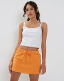 Image of Dheca Mini Skirt in Dark Orange