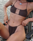 Image of Dolan Bikini Top in Coconut Brown