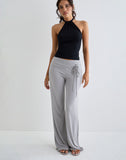 Image of Donata Trouser in Grey with Belt