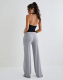 Image of Donata Trouser in Grey with Belt