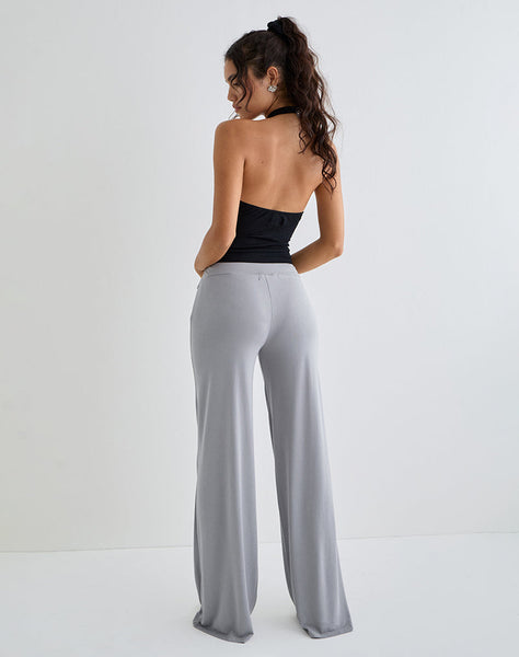 Image of Donata Trouser in Grey with Belt