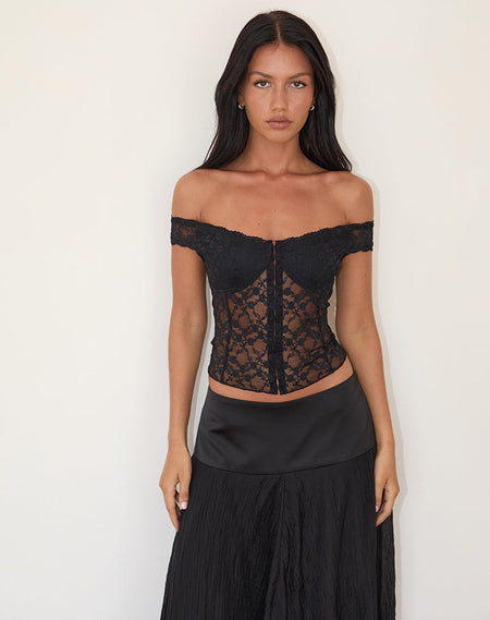 Lasily Sleeveless Corset Top in White