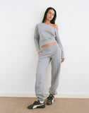 Image of Epsie Oversized Jogger in Grey Marl