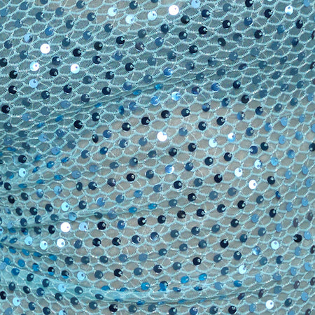 Dudley Vest Top in Sequin Knit Blue