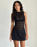 Image of Dudley Top in Regal Lace Black