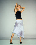 Image of Cinta Low Rise Midi Skirt in Distorted Animal Print